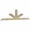 Ekena Millwork Saratoga Rough Sawn Timber Gable Bracket, Douglas Fir, 96"W x 24"H x 4"D x 4"F, 6/12 Pitch GBW096X24X0404SAR00RDF - alternate 4